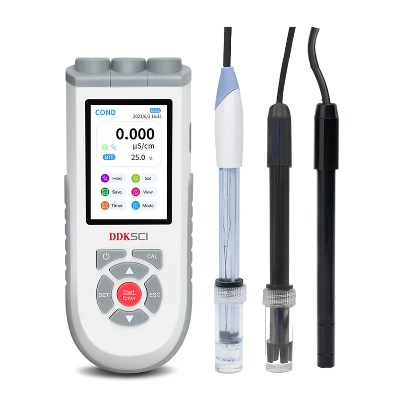Compteur d'oxygène dissous de conductivité pH portable
